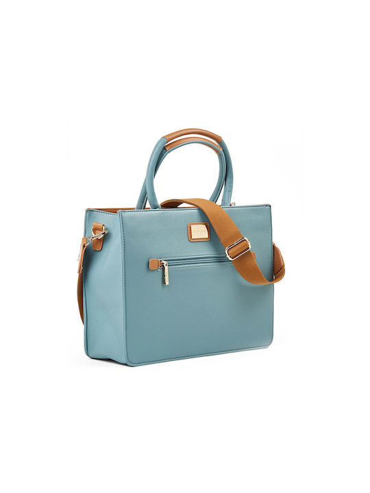 Verde Damen Tasche Hand Hellblau