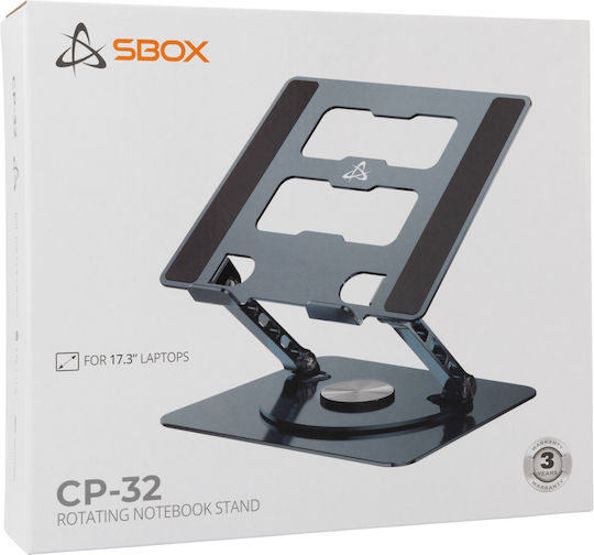 Sbox CP-32 Βάση Στήριξης για Laptop έως 17" Γκρι