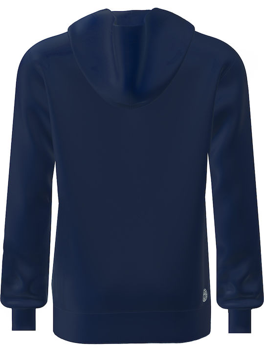 Sweatshirt with Hood Dark Blue, Red