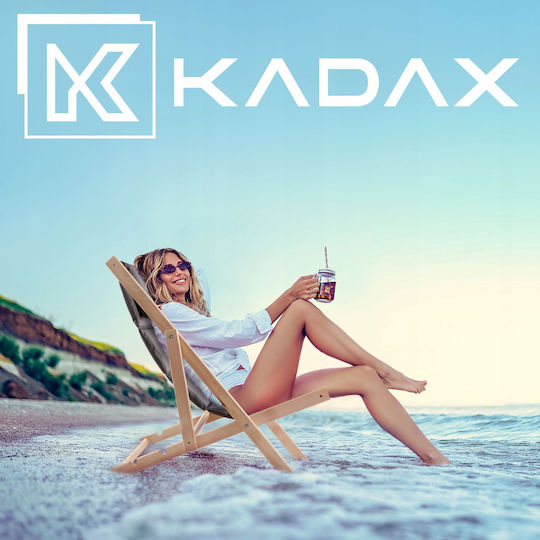 Kadax Ξαπλώστρα-Πολυθρόνα Παραλίας Γκρι