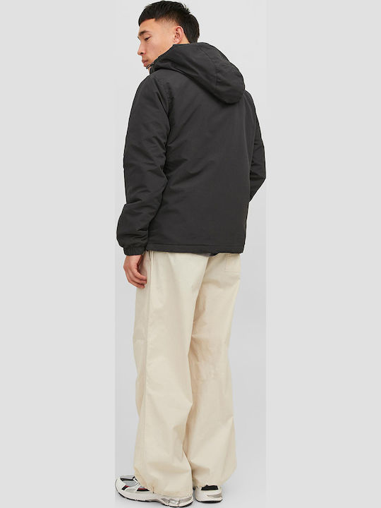 Winter Jacket Windproof Black
