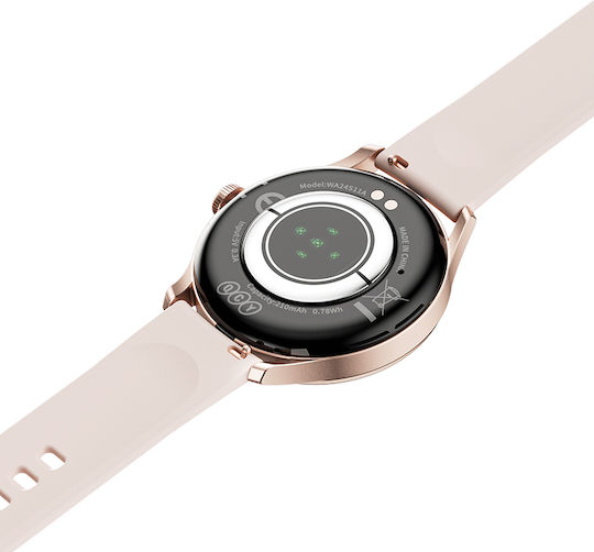 QCY Elite S11 Smartwatch с Пулсометър (Розово Злато - Small)