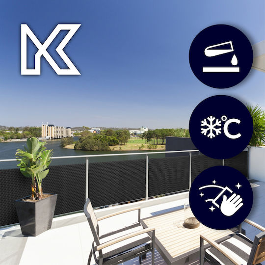 Kadax Διαχωριστικό Σκίασης Γκρι 1x1m