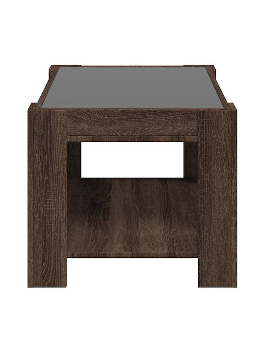 Rectangular Glass Side Table Drys M73xW53xH45cm