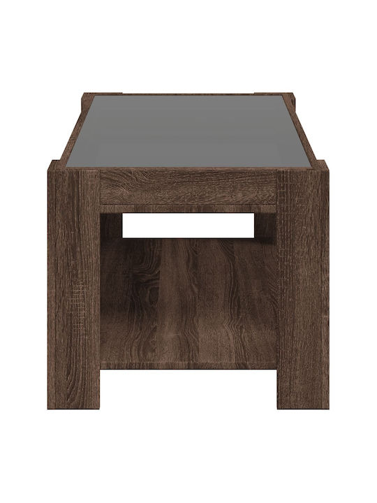 Rectangular Central Glass Coffee Table Drys M93xW53xH45cm