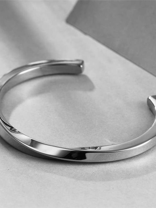 Сребърна гривна белезници въртящ се дизайн Molfs