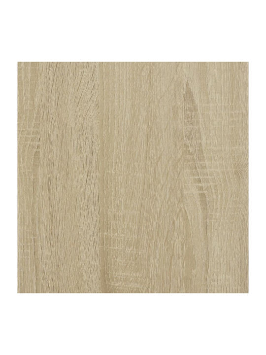 Rectangular Glass Side Table Sonoma Oak 70x50x50 cm