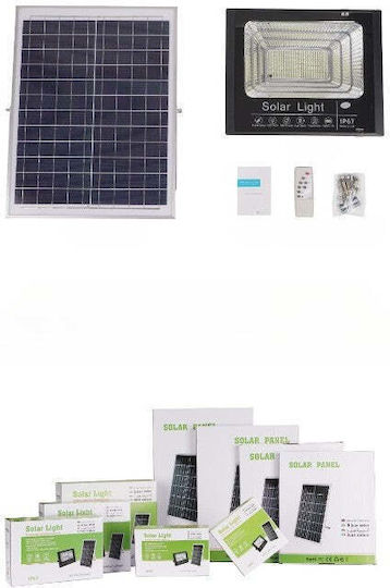 Led Projector Solar Outdoor Lamp Flippy 20 Cm X 25 Cm Water-resistant Ip67 Solar Panel 220 Led Smd 100w Light Sensor Timer Remote Control 2 Lighting Modes Mounting Kit