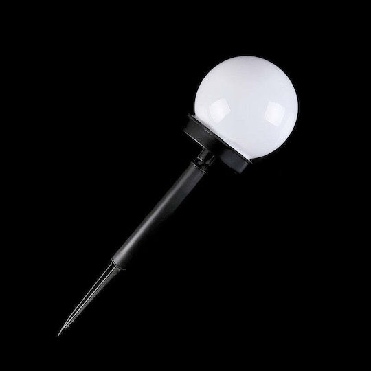 Led Solar Lamp Spherical Globe Flippy Type Diameter 10 Cm Cool White