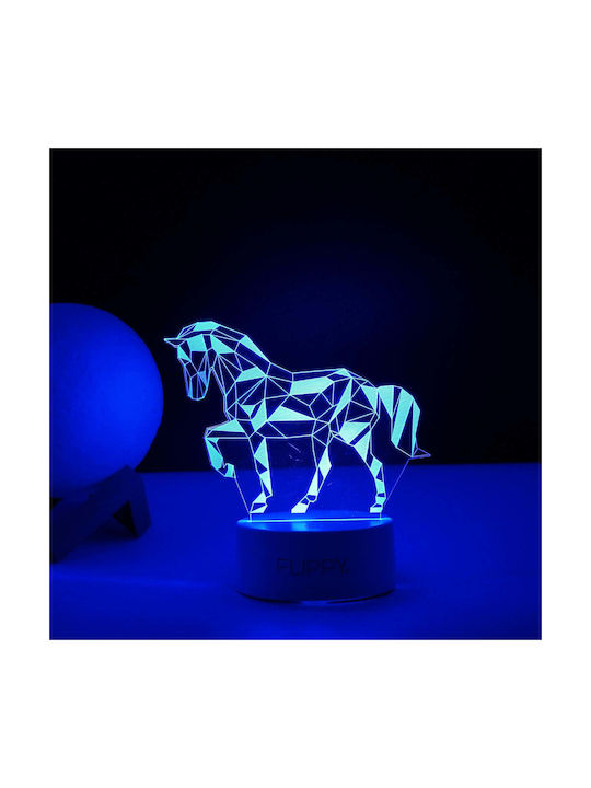 Decorative Led Lamp Flippy 3d Cal Remote Control Two Power Modes Usb Batteries 20 Cm Height Made Acrylic Material Multicolored Light White
