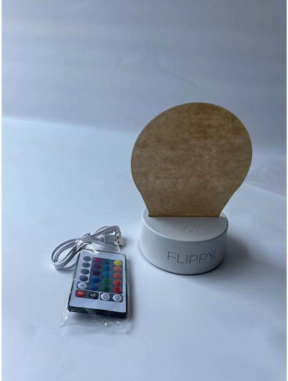 Decorative Led Lamp Flippy 3d Winter Landscape Remote Control Two Power Modes Usb Batteries 20 Cm Height Made Acrylic Material Multicolor Light White