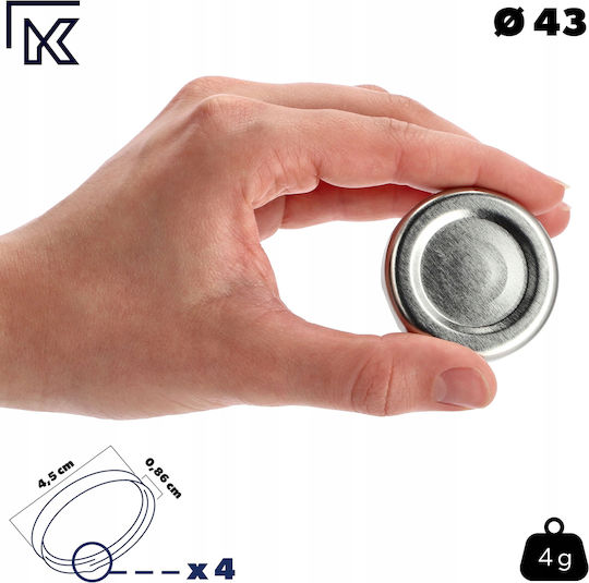 Kadax Sticlă mică din Metal (1buc)