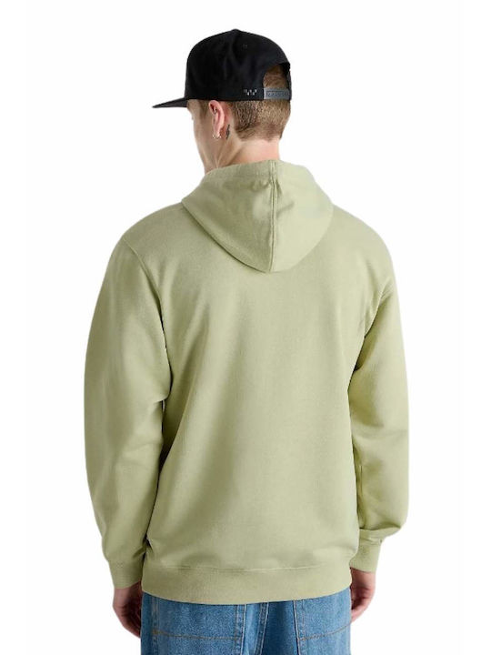 Vans Men's Sweatshirt with Hood and Pockets Green