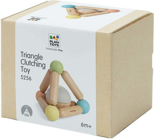 Plan Toys Pyramid Toy with Ball made of Wood with Sounds for 6++ Months Pastel