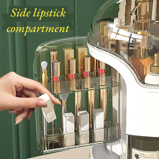 Organizator Cosmetice Cu Separatoare Verde