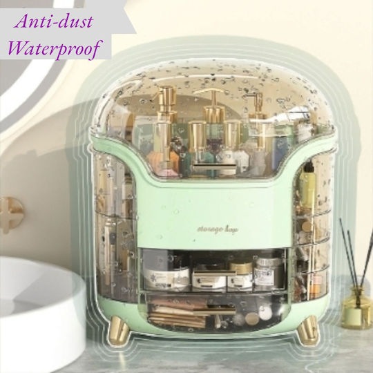 Organizator Cosmetice Cu Separatoare Verde