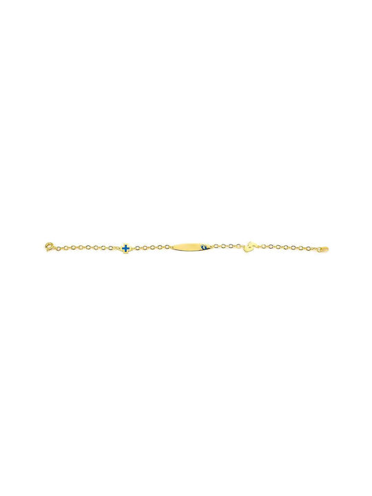 Goldsmith Gold Identity Bracelet K14 Unisex Yellow Gold