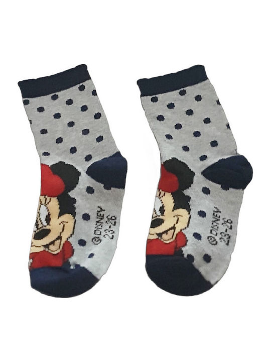 Disney Παιδικές Κάλτσες Minnie Grey