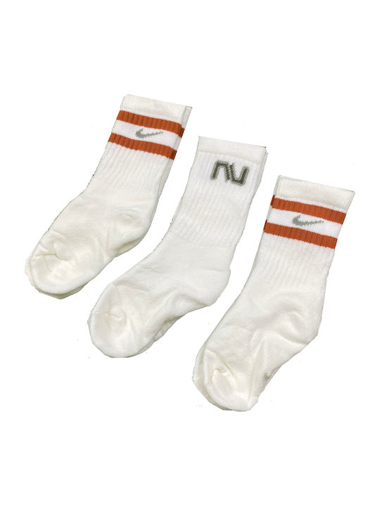 Nike Детски чорапи White 3 Чифта