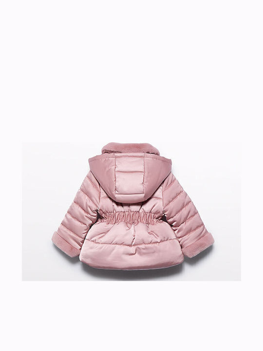 Kids' Fur with Lining & Hood Pink