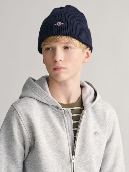 Kids Sweatshirt Cardigan with Hood and Pockets Light Grey Melange