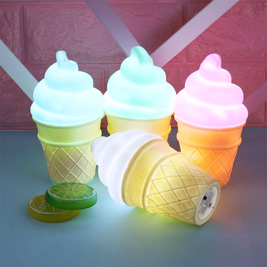 Beboulino Kids Decorative Lamp Ice cream Pink 7x14cm