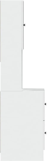 Coloană de bucătărie Alb 35x50x180buc