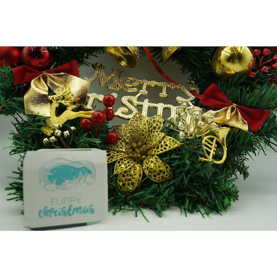 Crăciun Decorativ Plastic Coroană de flori cu Diametru 40cm. Flippy