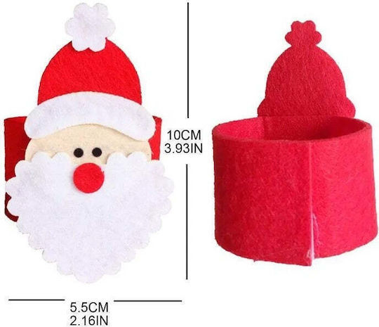 Șervețele de Crăciun Roșu L5.5xW10cm.