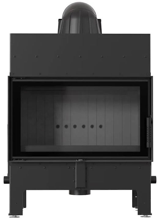Kratki Kaminofen Holz Warmluft 10kW Gerade mit einer zu öffnenden Tür