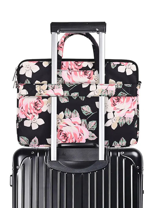 Tech-protect CanvasArtisan Laptoptasche Briefcase Sleeve Für Laptop Macbook 13-14 Graue Rosa H40-c22