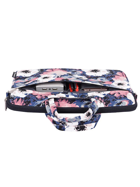 Θήκη Μεταφοράς Tech-protect Canvasartisan Briefcase Sleeve Laptop Macbook 13-14 Μπλε Ροζ H43-c22