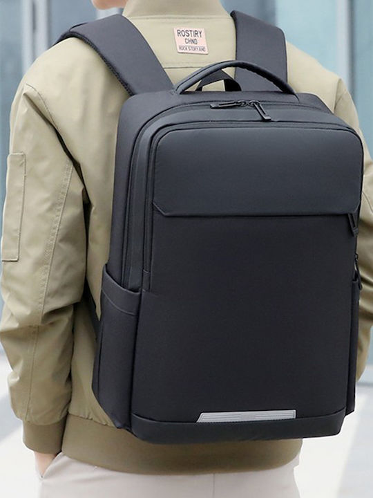 Playbags Collection Αδιάβροχη Τσάντα Πλάτης για Laptop 15.6" με Θύρα USB σε Μαύρο χρώμα