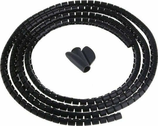 Com Σπιράλ Καλωδίων 10mm 2m Μαύρο