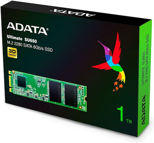 Adata Ultimate SU650 SSD 1TB M.2 SATA III ASU650NS38-1TT-C