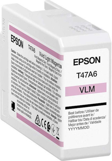 Epson T47A6 Ultrachrome PRO 10 Original InkJet Printer Ink Light Magenta (C13T47A60N)