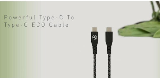 Tellur Cablu Braided USB 3.0 USB-C Masculin - USB-C 60W PD Negru 1m TLL155471