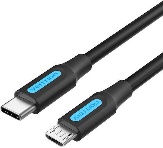 Vention USB 2.0 Cable USB-C male - micro USB-B Μαύρο 1m COVBH