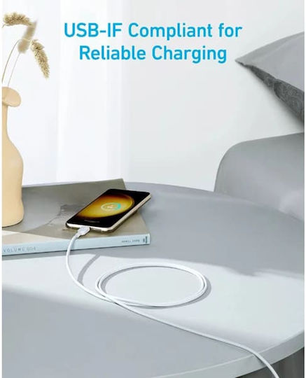 Anker USB 2.0 Kabel USB-C männlich - USB-C 240W PD Weiß 1,8m A81D6H21