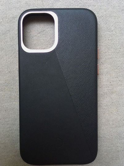 Decoded Задна корица Кожа / Метал / Силикон Сив (iPhone 12 mini)