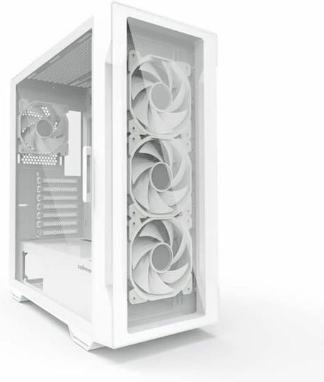 Zalman i3 Neo TG Gaming Midi Tower Κουτί Υπολογιστή με Πλαϊνό Παράθυρο και RGB Φωτισμό Λευκό