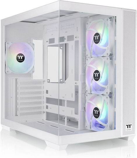 Thermaltake View 380 TG ARGB Gaming Midi Tower Computer Case White