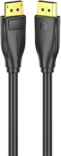 Vention Cable DisplayPort male - DisplayPort male 3m Μαύρο (HCDBI)