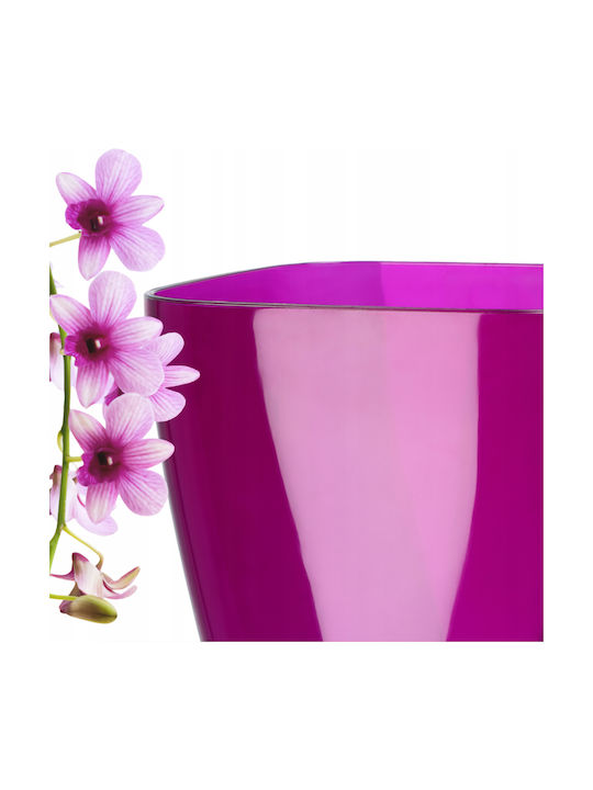Kadax Orchideen-Übertopf Kunststoff Pflanze 9cm Lila