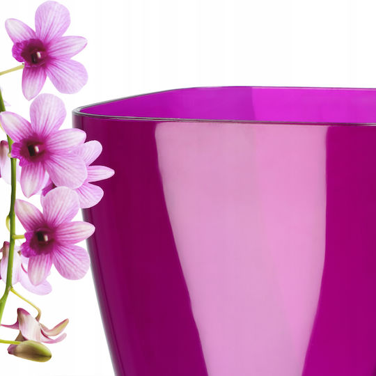 Kadax Orchideen-Übertopf Kunststoff Pflanze 9cm Lila
