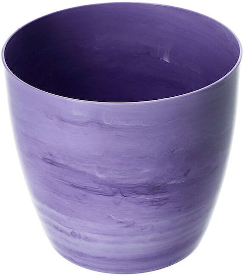 Kadax Саксия Пластмаса Purple Marble 16x16см.