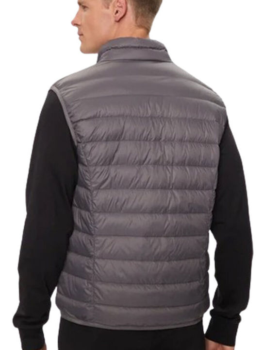 Emporio Armani Sleeveless Jacket Puffer Volcanic Glass