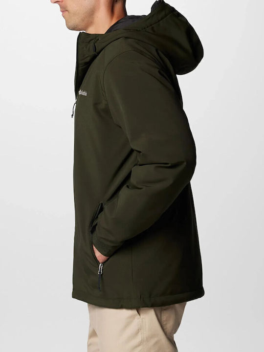 Gate Racer Ii Winter Jacke Softshell Wasserdicht und Winddicht Green