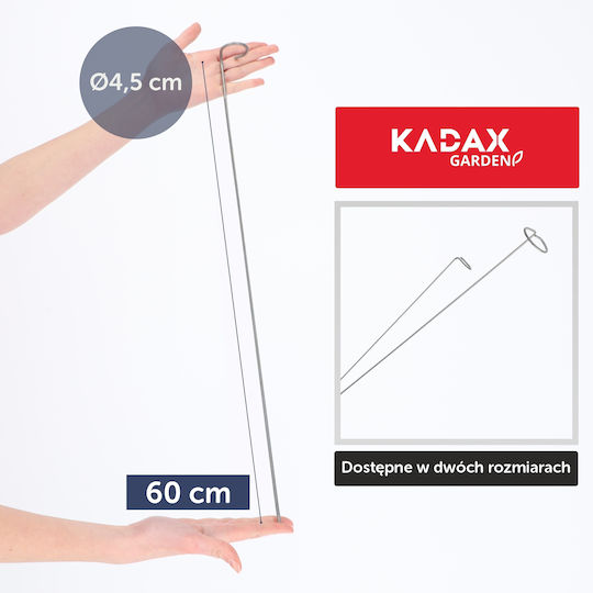 Kadax Stützhalter Pflanzen Blumen Rosen Stahl 60 cm