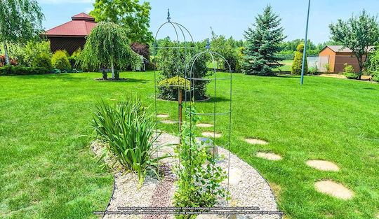 Kadax Metall Garten Pergola 150cm Stütze Kletterrosen Blumen Obelisk Säule